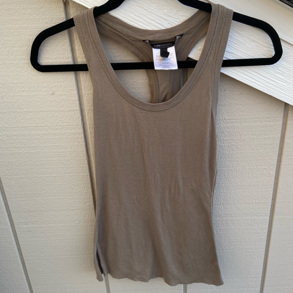 BCBG MAX AZRIA Brown Tank Top
